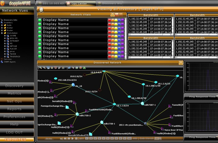 doppler VUE Interface